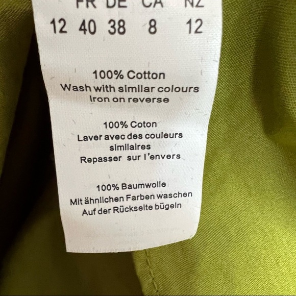 Pretty Little Thing Olive Poplin Button Detail Flare Short Romper Size 8 - Picture 10 of 14